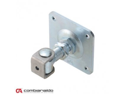 COMBI ARIALDO záves M24 s platňou 100 x 100 mm, otvárateľný 90°, nastaviteľný 1D, čiastočne pozinkovaný
