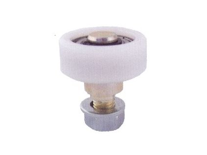 Polyamidové vodiace koliesko ø 43mm  s ložiskom, M12