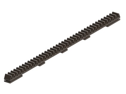 Hrebeň nylonový vystužený sklolaminátom, L-500mm, max 300kg