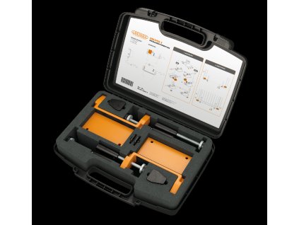 LOCINOX® DRILLVISE-2 sada zosilnených oceľových svoriek s polohovacou výškovou podperou, 2 KS v balení