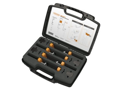 LOCINOX® DRILLVISE-4 sada zosilnených oceľových svoriek s polstrovaním, 4 KS v balení