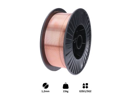 Drôt zvárací 1.2mm-MIG/MAG(CO2), G3Si1/SG2, 15kg