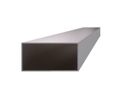 Profil uzatvorený 100x50x2mm, cena za 1ks (4m), brúsená nerez K320 /AISI304