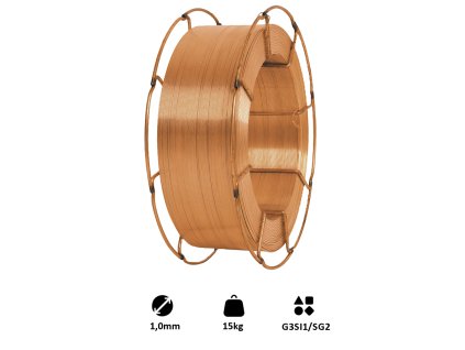 Drôt zvárací 1.0mm-MIG/MAG(CO2), G3Si1/SG2, 15kg
