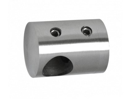 Držiak tyče ø 14mm (koncový-ľavý) plochý (30x22mm), brúsená nerez K320 /AISI304