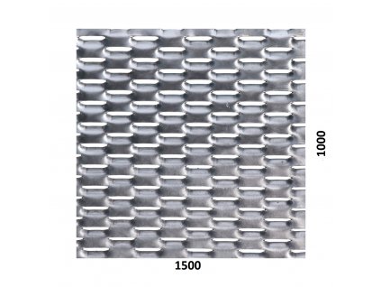 Ťahokov Al, kosoštvorcové oko, mostík: 8mm, 1500x1000x2mm
