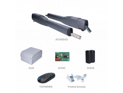 CAME ATS SAFE LONG 24V sada pre dvojkrídlovú bránu do 5m/krídlo, 2x ATS50DGS (24V, 80W, 3000N), 1x ZL65, 1x AF43S, 1x TOP44RBN, 1 pár DIR10