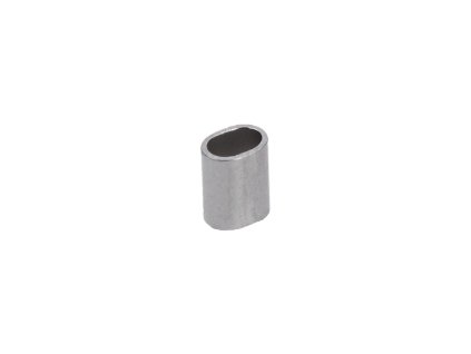 Nerezová lisovacia spojka pre dve 1.5mm lanká, Nerez/ AISI 316