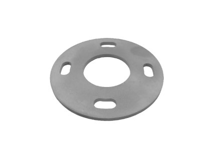 Kotviaca platňa (ø80x4mm) na trubku ø 33.7mm (otvor ø33.8mm), bez povrchovej úpravy /AISI304