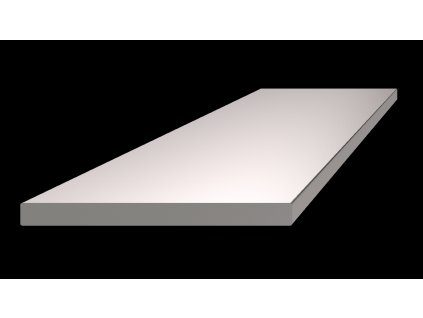Nerezová tyč plochá 60x5mm, cena za 1ks(5m) brúsená nerez K320 /AISI304
