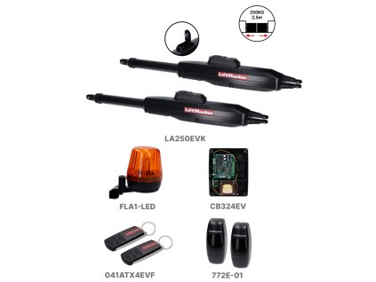 LiftMaster sada pre dvojkrídlovú bránu do 2.5m/krídlo