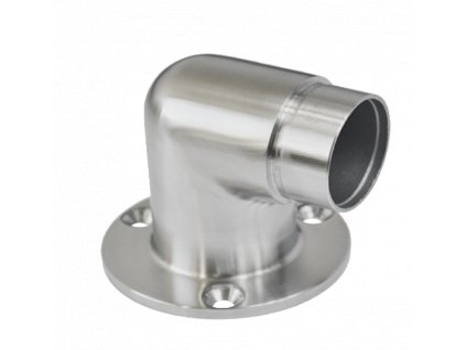 Spojka rohová 90° na trubku ø42.4mm, brúsená AISI304
