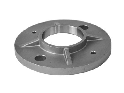 Príruba ø100mm na trubku ø42.4mm, brúsená AISI304