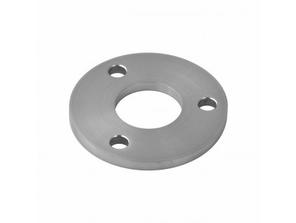 Kotviaca platňa (ø 100x6mm) na trubku ø 42.4mm (otvor ø 42.6mm), brúsená nerez K320 /AISI304