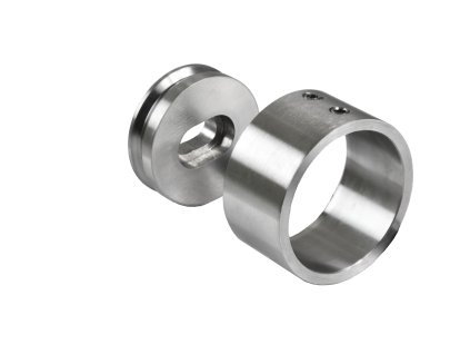 Kotvenie bočné na madlo ø42.4mm, brúsená nerez AISI304