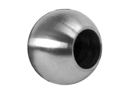 Guľa koncová ø25mm na trubku ø12mm, brúsená AISI304