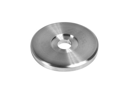 Platňa na bočné kotvenie stĺpu (ø 50x5mm) brúsená nerez K320 /AISI304
