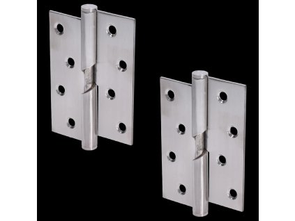 Nerezové pánty pridvihovacie 2ks (ľavé), 100x75x2.5mm, max. nosnosť: 80 kg (2 pánty), brúsená nerez K320 /AISI304