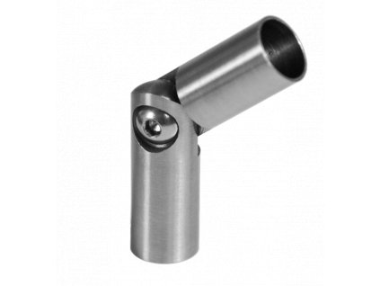 Spoj nastaviteľný ø 12mm (0-100°) s kĺbom, brúsená nerez K320 /AISI316