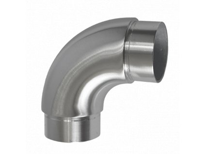 Spojka 90° na trubku ø42.4mm, brúsená nerez AISI316
