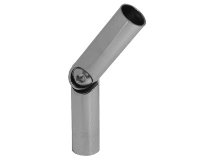 Spoj nastaviteľný ø 12mm (0-60°) s kĺbom, leštená nerez /AISI304