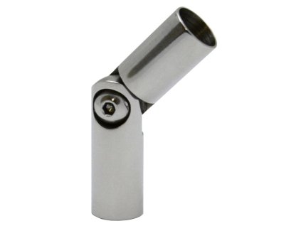 Spoj nastaviteľný ø 12mm (0-100°) s kĺbom, leštená nerez /AISI304