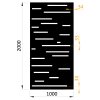 Plech vzor 8211, 1000x2000x2mm, bez povrchovej úpravy