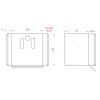 Samonosný systém 80x80x5mm posuvnej brány do 400kg/7m otvor (W39/80Fe 6m čierný profil, 2x W3910F.80, 1x W36/80, 1x W37M, 1x w32/80)