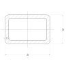 Uzavretý profil 50x30x3mm, čierny S235, hladký L=4000mm, cena za 1ks(4m)