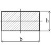 Tyč plochá plná 50x8mm, čierna S235, hladká L=6000mm, cena za 1ks(6m)