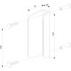 LOCINOX® 3006PC Hliníkové madlo pre krídlové brány,farba RAL9005 , materiál: hliník, 163x75x30mm