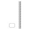Uzavretý profil 50x30x2mm, čierny S235, zdobený po hranách L=2000mm, cena za 1ks(2m)