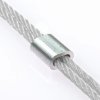 Nerezová lisovacia spojka pre dve 4.0mm lanká, Nerez/ AISI 316