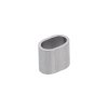 Nerezová lisovacia spojka pre dve 4.0mm lanká, Nerez/ AISI 316