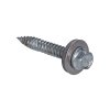 Samozávrtná skrutka bimetalová, 6x38mm, s podložkou s priemerom 16mm, pre plechy do 2mm