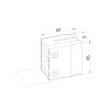 Svorka plochá na 40x40mm, sklo 14-17.52mm, brúsená AISI304