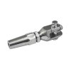 Úchyt pre nerezové lanko 4mm, brúsená nerez K320 /AISI304