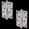 Nerezové pánty pridvihovacie 2ks (ľavé), 100x75x2.5mm, max. nosnosť: 80 kg (2 pánty), brúsená nerez K320 /AISI304