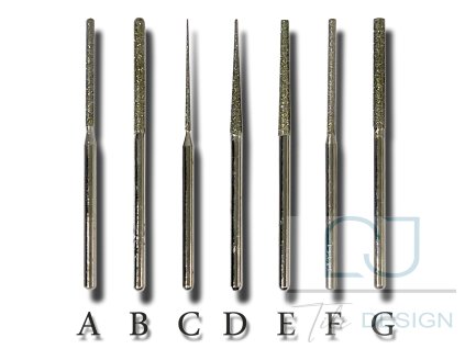 Diamantová tělíska na keramiku 3 mm (Jehla)