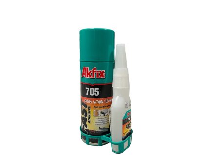 Sekundové lepidlo 50g a aktivátor 200ml - Akfix 705
