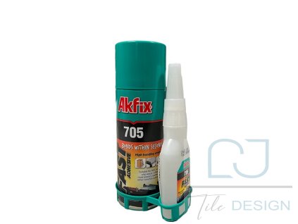 Sekundové lepidlo 65g a aktivátor 200ml - Akfix 705