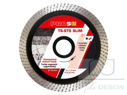 kotouc rezny diamantovy pro5 ts sts slim 125 mm