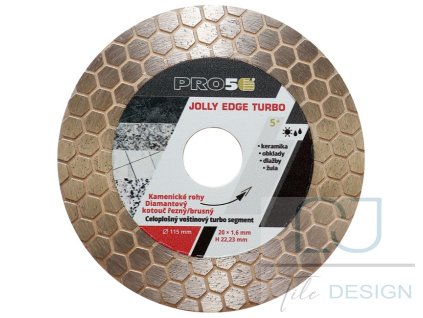 kotouc rezny brusny diamantovy pro5 jolly edge turbo 115 mm