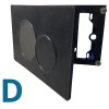 Flush-mount button for screed  Geberit Delta compatible