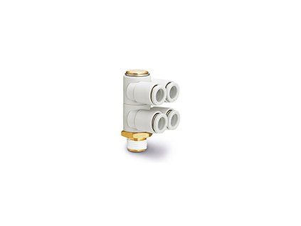 KQ2ZD double branch universal male elbow 001 M