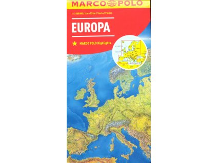 Evropa 1:2,5M//mapa(ZoomSystem)MD