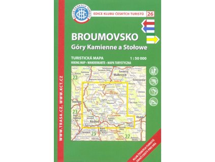 Broumovsko : Góry Kamienne a Stołowe : turistická mapa 1:50 000