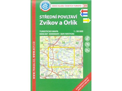 Střední Povltaví - Zvíkov a Orlík : turistická mapa 1:50 000