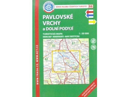 Pavlovské vrchy a Dolní Podyjí : turistická mapa 1:50 000