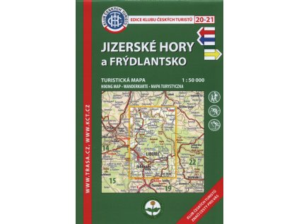 Jizerské hory a Frýdlantsko turistická mapa 1:50 000